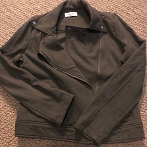 Carly Jean Sweatshirt Bomber Jacket with Zipper